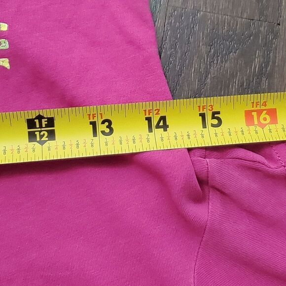 Nike XS Slim Fit Dri Fit Athletic Shirt Magenta Green Yellow White Just Do It - Picture 7 of 9